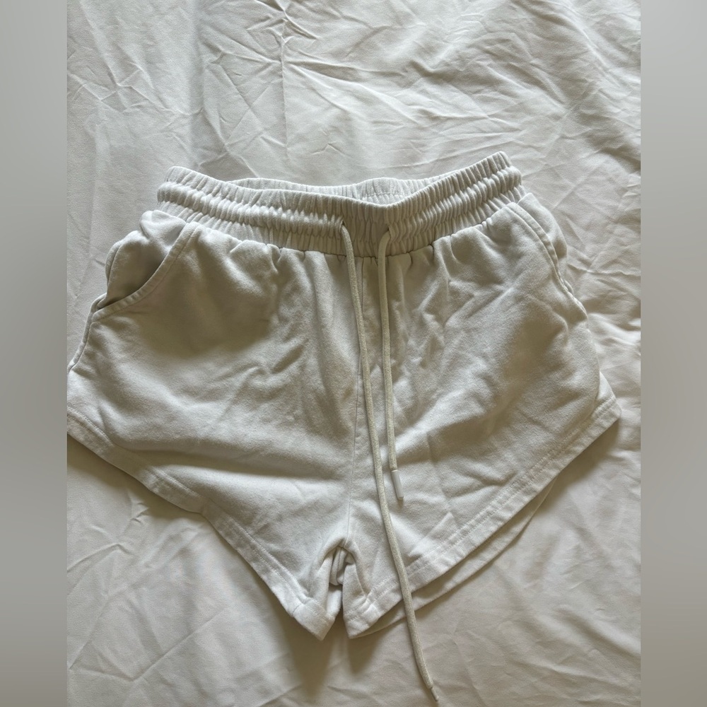 White Sweat Shorts